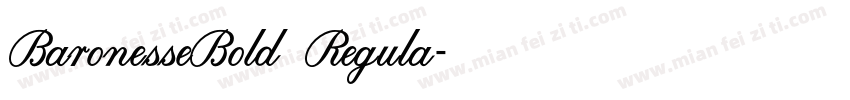 BaronesseBold Regula字体转换